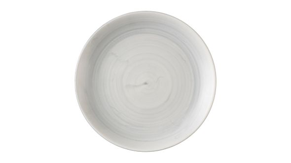 Churchill Stonecast Canvas Grey Evolve Coupe Plates 220mm (12 Pack) CSGYEVP81