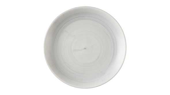 Churchill Stonecast Canvas Grey Evolve Coupe Plates 165mm (12 Pack) CSGYEVP61