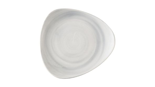 Churchill Stonecast Canvas Grey Lotus Plates 228mm (12 Pack) CSGYTR9 1