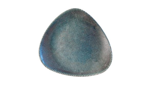 Churchill Studio Prints Astro Metallic Blue Lotus Plates 228mm (12 Pack) ATBLTR9 1