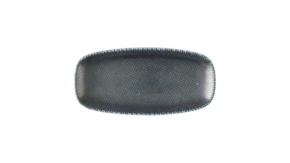Churchill Studio Prints Astro Metallic Blue Chefs Oblong Plates 270x 127mm (12 Pack) ATBLXO101