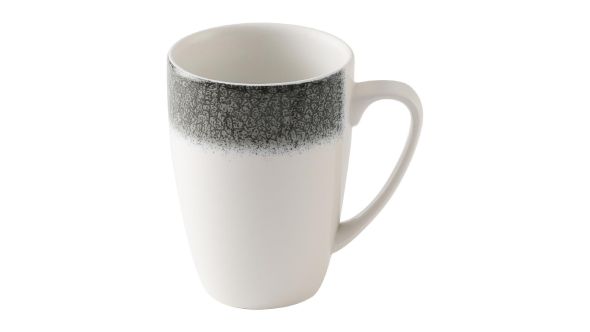 Churchill Studio Prints Raku Quartz Black Profile Mugs 355ml (12 Pack) RKBQVM121
