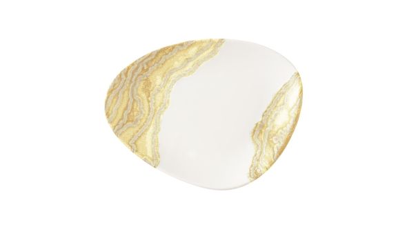 Churchill Tide Gold Triangle Chefs Plates 255 x 203mm (12 Pack) TDGDTC261