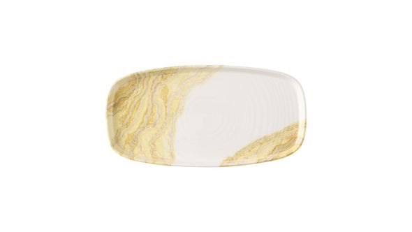 Churchill Tide Gold Oblong Chefs Plates 305 x 178mm (6 Pack) TDGDWO341