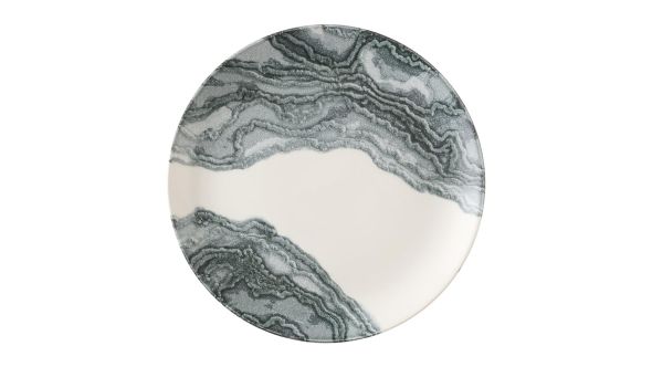 Churchill Tide Black Evolve Coupe Plates 285mm (12 Pack) TDBKEV111