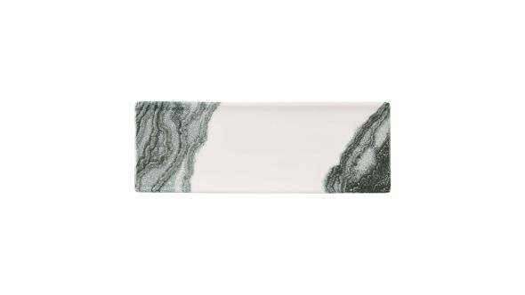 Churchill Tide Black Oblong Plates 250 x 90mm (6 Pack) TDBKOF231