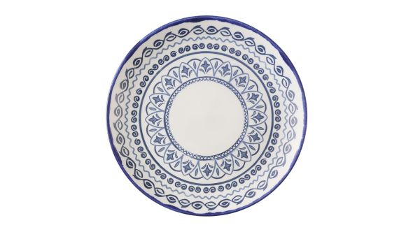 Dudson Harvest Moresque Coupe Plates Blue 222mm (12 Pack) MMIKEVP81