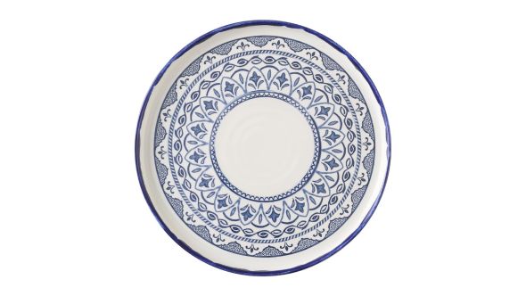 Dudson Harvest Moresque Walled Plates Blue 254mm (6 Pack) MMIKWP261