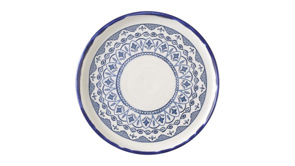 Dudson Harvest Moresque Walled Plates Blue 210mm (6 Pack) MMIKWP211