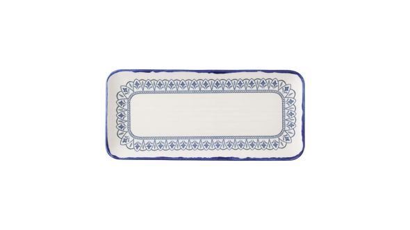 Dudson Harvest Moresque Rectangle Platters Blue 330x152mm (6 Pack) MMIKDOB21