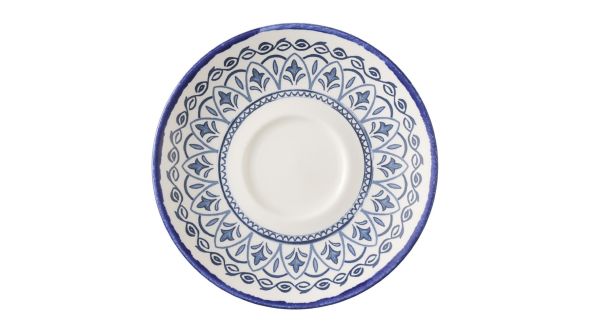 Dudson Harvest Moresque Cappuccino Saucers Blue 159mm (12 Pack) MMIKCSS 1
