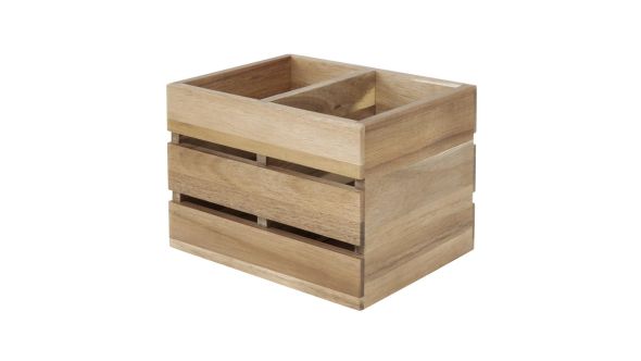 Olympia Table Organiser Acacia Wood 210x160x150mm CL384821AC
