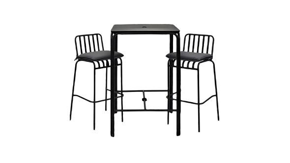 Everyday Tenby Outdoor Poseur Set in Onyx (2 Sets Pack) HX566