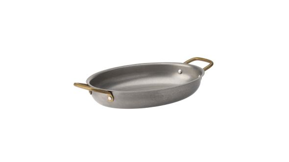 Utopia Vintage Steel Oval Dishes 245 x 175mm (6 Pack) F91413-000000-B01006