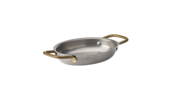 Utopia Vintage Steel Oval Dishes 165 x 125mm (6 Pack) F91414-000000-B01006