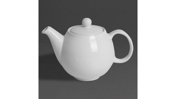 Olympia Cafe Teapots White 450ml (2 Pack) HX794