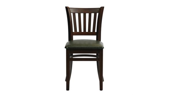 Everyday Manhattan Dining Chairs in Dark Walnut with Bison Cedar Seat (2 Pack) HX803