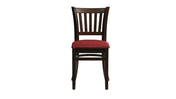 Everyday Manhattan Dining Chairs in Dark Walnut with Shetland Scarlett Seat (2 Pack) HX806