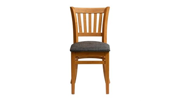 Everyday Manhattan Dining Chairs in Soft Oak with Shetland Smoke Seat (2 Pack) HX811