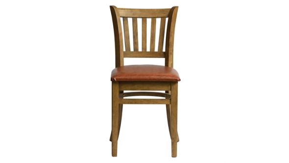Everyday Manhattan Dining Chairs in Weathered Oak with Bison Tan Seat (2 Pack) HX815