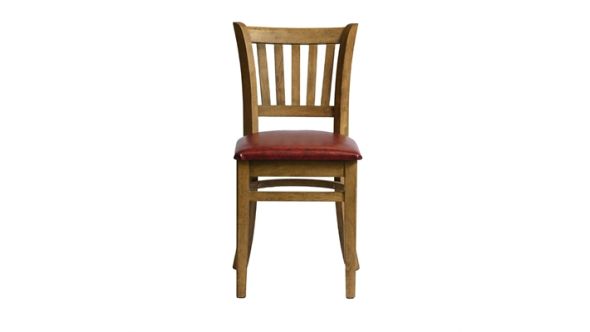 Everyday Manhattan Dining Chairs in Weathered Oak with Bison Bordeaux Seat (2 Pack) HX816