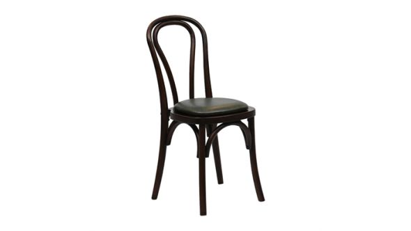 Everyday Hoop Back Dining Chairs in Dark Walnut with Bison Cedar Seat (2 Pack) HX824