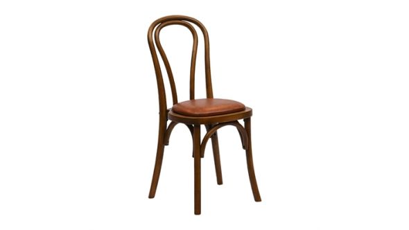 Everyday Hoop Back Dining Chairs in Weathered Oak with Bison Tan Seat (2 Pack) HX829