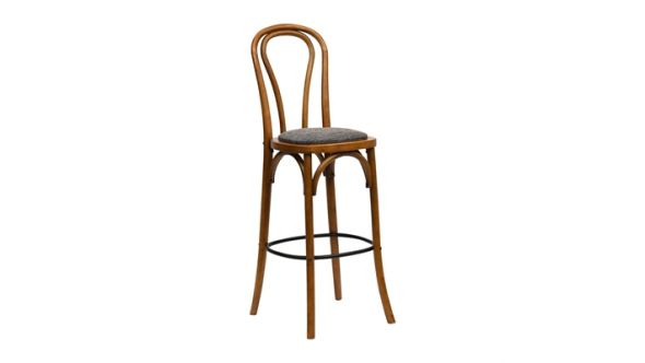 Everyday Hoop Back Bar Chair in Weathered Oak with Shetland Smoke Seat HX846