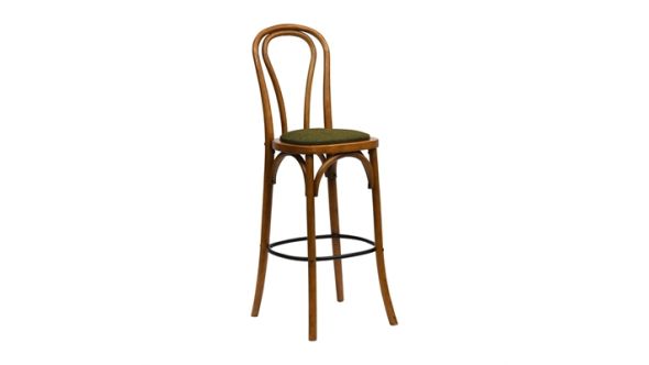 Everyday Hoop Back Bar Chair in Weathered Oak with Shetland Forest Seat HX847
