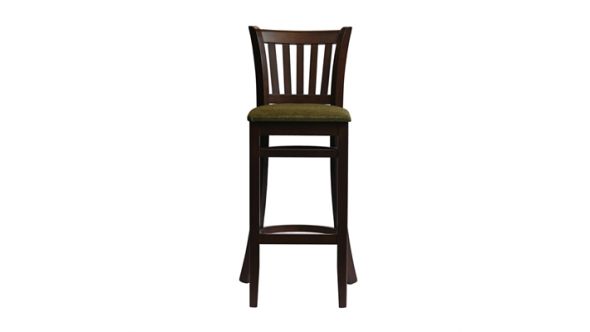 Everyday Manhattan Bar Chair in Dark Walnut with Shetland Forest Seat HX854