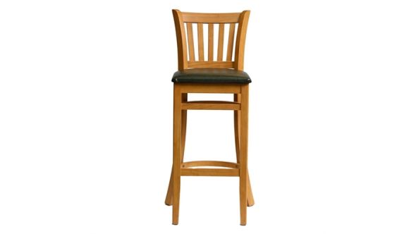 Everyday Manhattan Bar Chair in Soft Oak with Bison Cedar Seat HX859