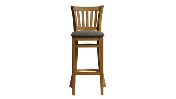 Everyday Manhattan Bar Chair in Weathered Oak with Shetland Smoke Seat HX867