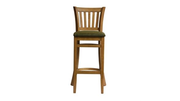 Everyday Manhattan Bar Chair in Weathered Oak with Shetland Forest Seat HX868