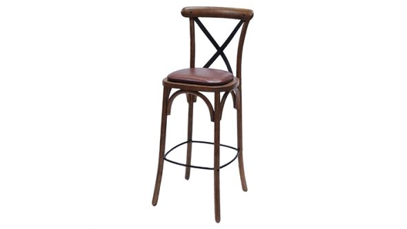 Everyday Bristol Bar Chair in Vintage with Bison Espresso Seat HX887
