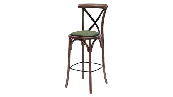Everyday Bristol Bar Chair in Vintage with Shetland Forest Seat HX892