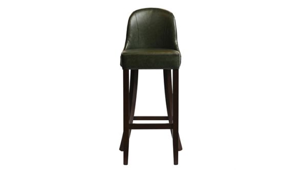 Everyday Kilsby Bar Chair in Dark Walnut with Bison Cedar Seat HX897