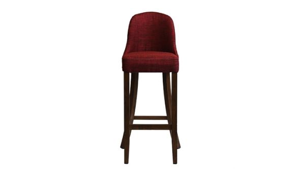 Everyday Kilsby Bar Chair in Vintage with Shetland Scarlett Seat HX907