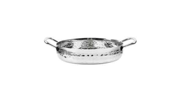 Olympia Table Presentation Handled Dish Stainless Steel Hammered 125mm MPDH12H