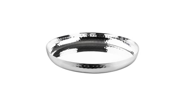 Olympia Hammered Stainless Steel Round Tray 260x35mm AT-H 12