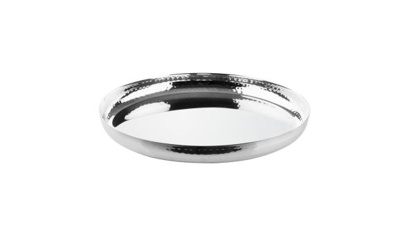 Olympia Hammered Stainless Steel Round Tray 320x35mm AT-H 15