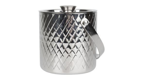 Olympia Geo Double Wall Ice Bucket Stainless Steel 1950ml BS-V F K