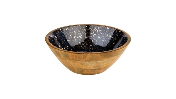 APS Mango Bowl Brown Black and Gold 300x105mm 1056