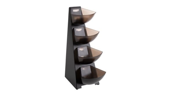APS Four-Tier Multi Rack Black 190x310x530mm 11414