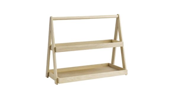 APS Valo Two-Tier Wooden Tray 555x265x445mm 14011
