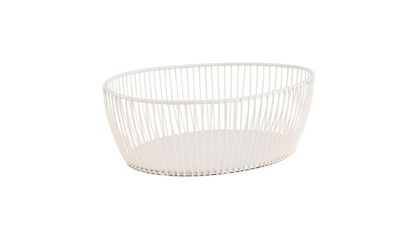 APS Svart Basket White 240x190x80mm 30428