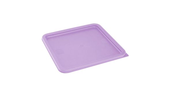 Hygiplas Square Food Storage Container Lid Purple Large