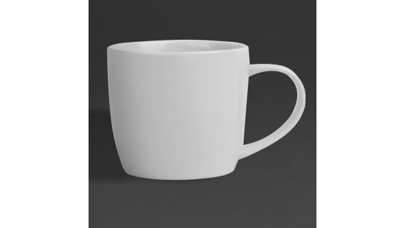 Olympia Whiteware Low Mugs 220ml (12 Pack) 8003B