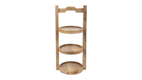 Olympia 3-Tier Stand Mango Wood for 150mm Plates PE-15032 SMALL