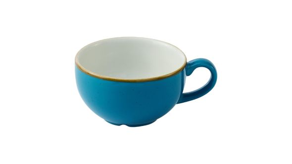 Churchill Stonecast Java Blue Cafe Cappuccino Cups 236ml (12 Pack) SNTSCB201