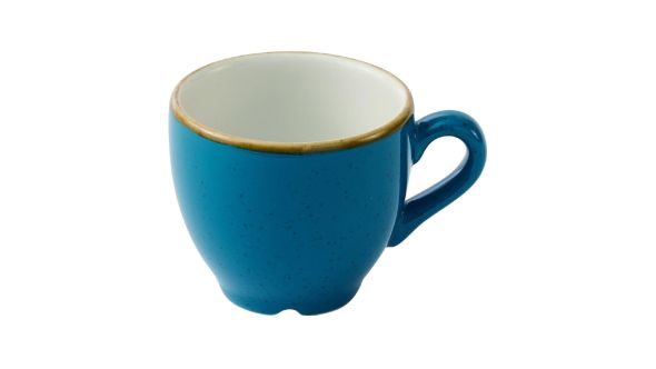 Churchill Stonecast Cafe Espresso Cups Java Blue 105ml (12 Pack) SNTSCEB91